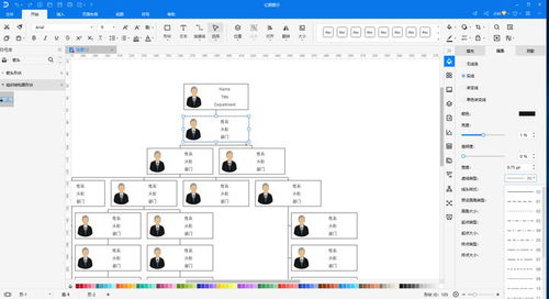 如何用PPT制作公司接待业务组织结构图